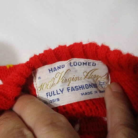 New Boys Toddler Winter Pullover  Knit Ski Sweater & Hat Unisex Snowflake Xmas - Picture 4 of 8